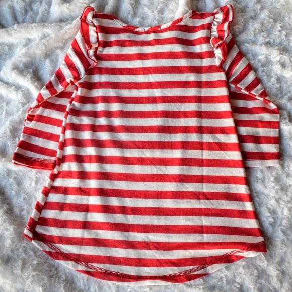 Zunie Girls Sequin Reindeer High-Low Top NWOT - Picture 5 of 5